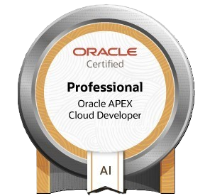 Oracle APEX Cloud Developer Professional Badge